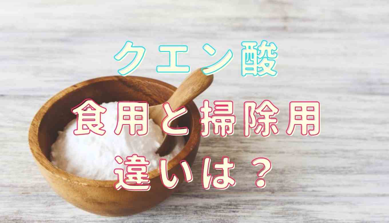 クエン酸 掃除用 食べた
